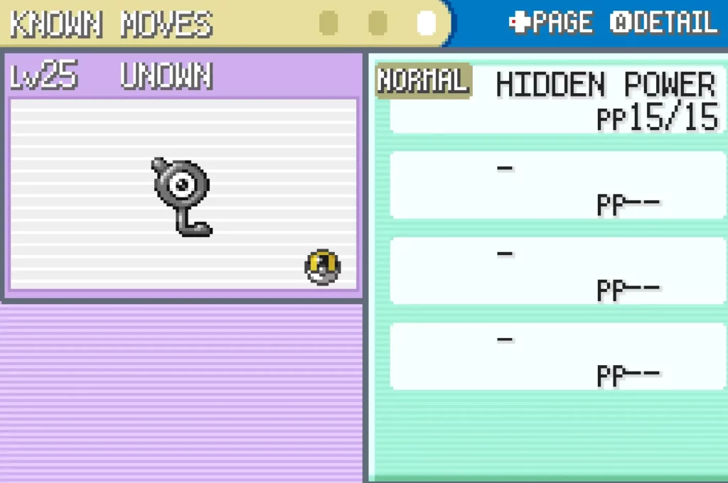 Catching All the Unown in Pokémon: Fire Red 
