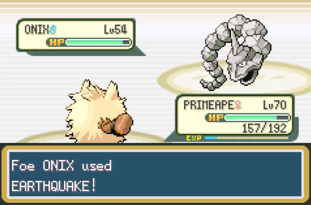 WHERE TO FIND ONIX ON POKEMON FIRE RED AND LEAF GREEN 