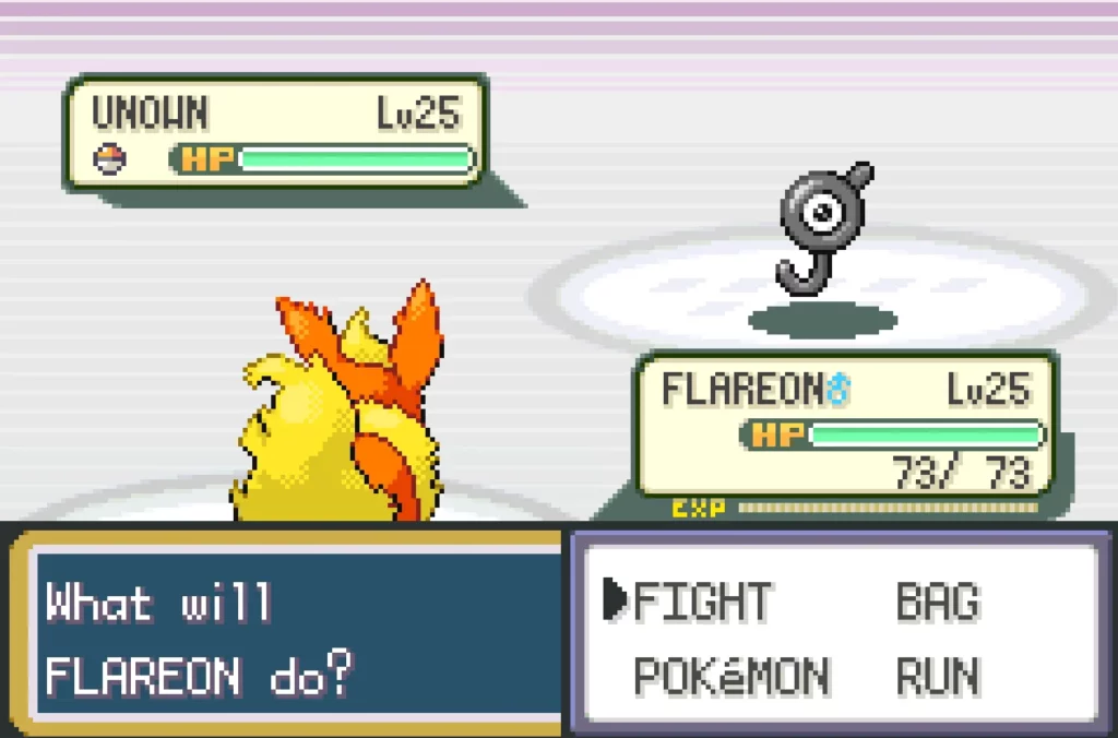 Remember collecting all the UNOWN in Pokemon Fire Red and Leaf Green?