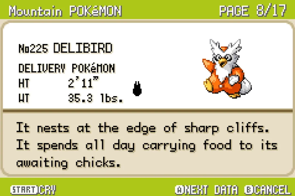Where to Catch Delibird in Pokémon FireRed - Master Noobs