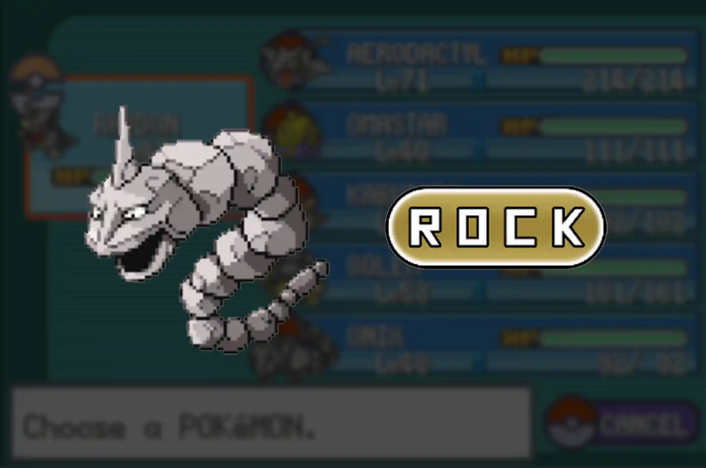 The Top 5 Best Rock-Type Pokémon in FireRed and LeafGreen - Master